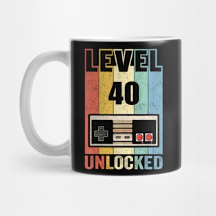 Level 40 Video 40th Birthday Mug